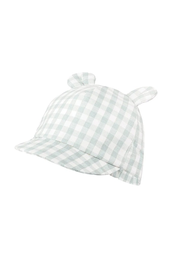 Jamiks czapka z daszkiem dziecięca lniana MARTIN zielony MARTIN.Nakr.gl.JLI086.K