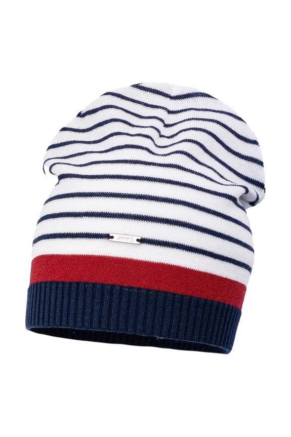 Jamiks čiapka beanie detská bavlnená TONDINO tmavomodrá TONDINO.Nak.gl.JWI070.K