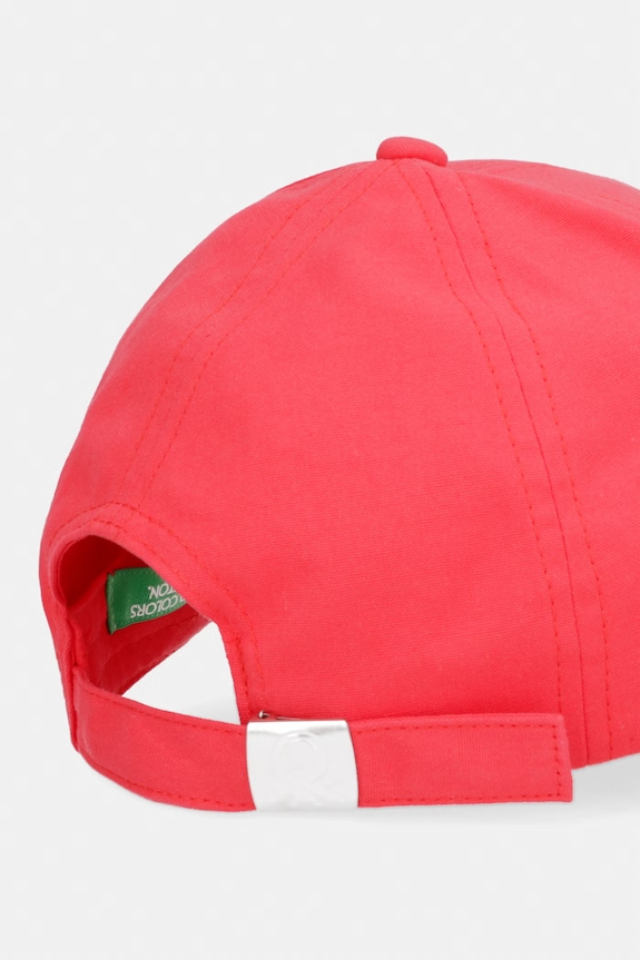 Chłopiec United Colors of Benetton czapka z daszkiem dziecięca bawełniana 6WJSRA00D.G.Stagionale czerwony