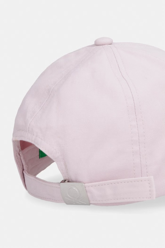 Chlapec United Colors of Benetton čiapka so šiltom detská bavlnená 6WJSRA00E.P.Stagionale ružová