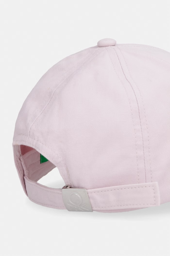 Chlapec United Colors of Benetton čiapka so šiltom detská bavlnená 6WJSRA00E.P.Stagionale ružová