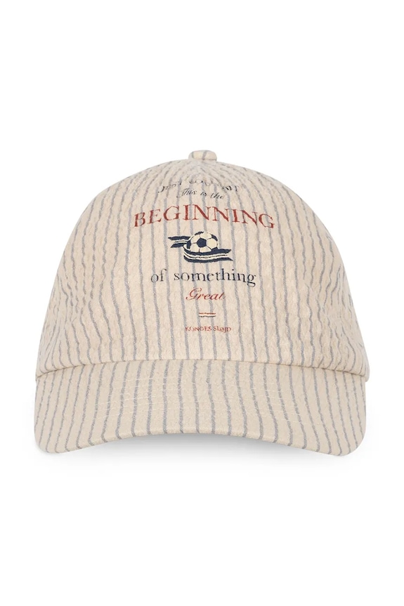 Konges Sløjd καπέλο με γείσο παιδικό βαμβακερό ELLIOT CAP GOTS KS105349.PPY2 μπεζ SS26