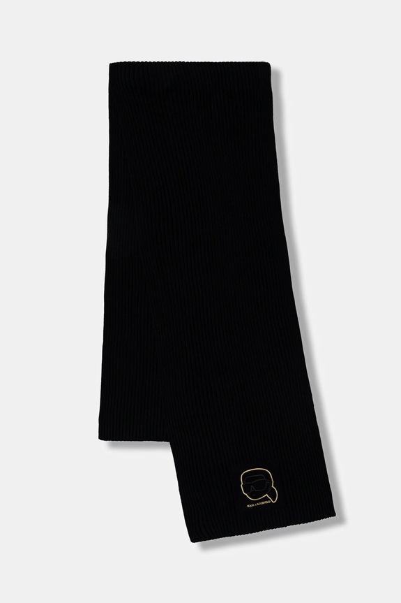 Čiapka a šál Karl Lagerfeld 561309.805700 čierna SS26