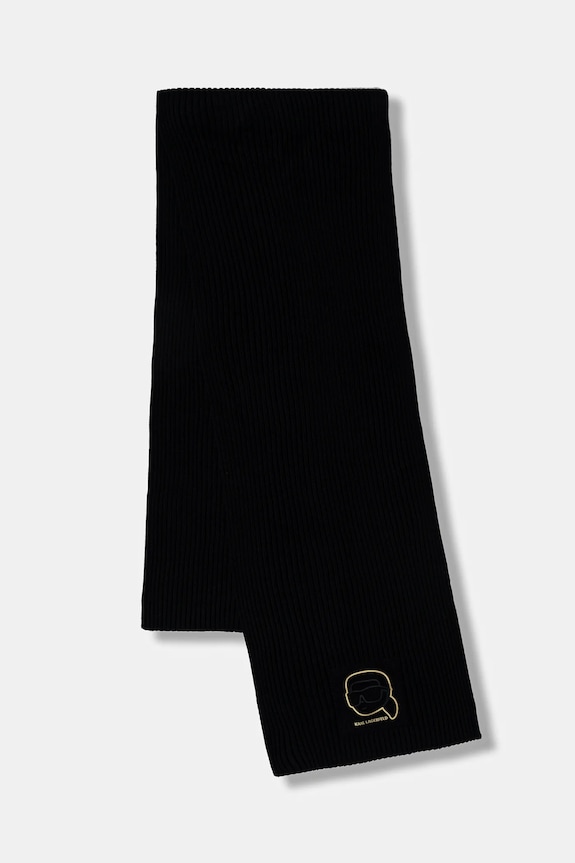 Čiapka a šál Karl Lagerfeld 561309.805700 čierna SS26