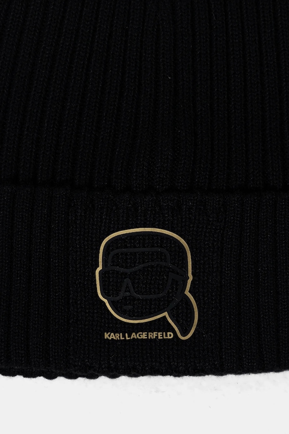 Čiapka a šál Karl Lagerfeld čierna 561309.805700
