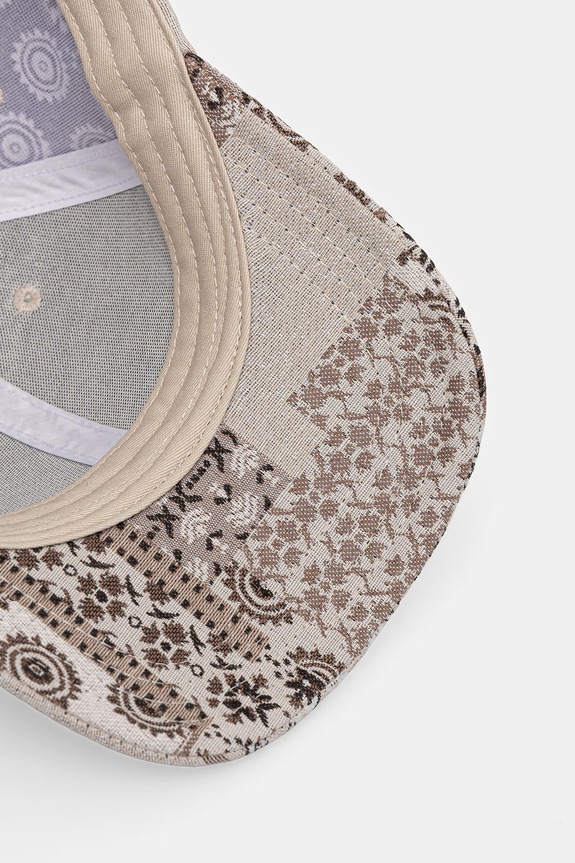 Les Deux čiapka so šiltom pánska Patchwork béžová 1001713