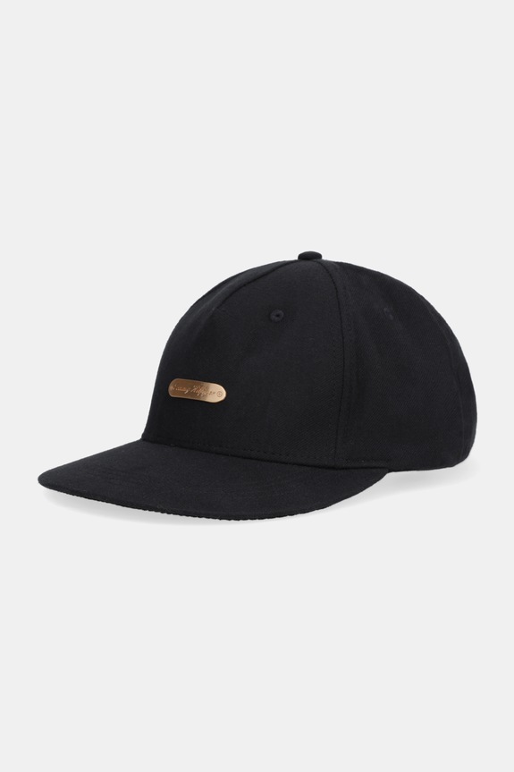 Tommy Hilfiger czapka z daszkiem bawełniana bawełna czarny AM0AM13907