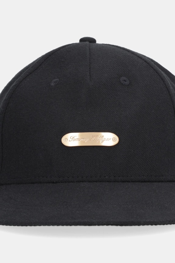Tommy Hilfiger czapka z daszkiem bawełniana AM0AM13907 czarny SS26