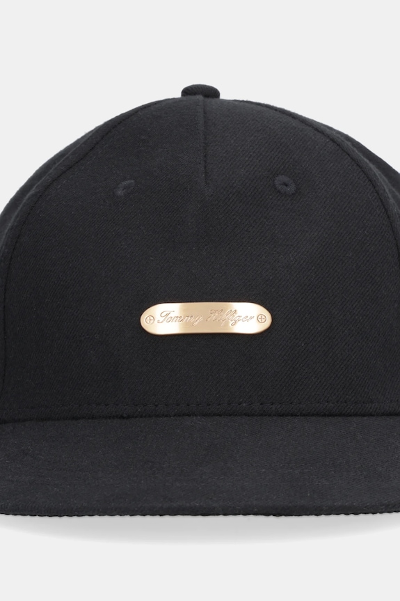 Tommy Hilfiger czapka z daszkiem bawełniana AM0AM13907 czarny SS26