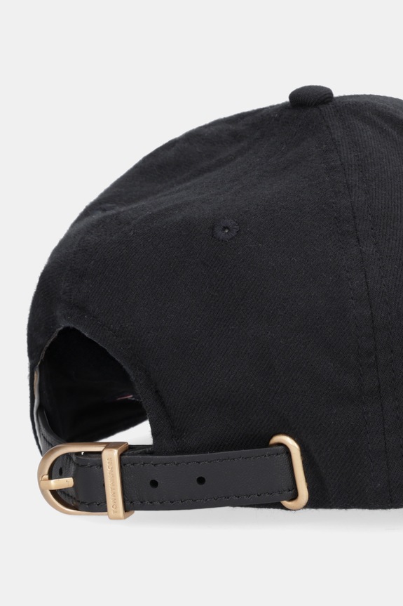 Akcesoria Tommy Hilfiger czapka z daszkiem bawełniana AM0AM13907 czarny
