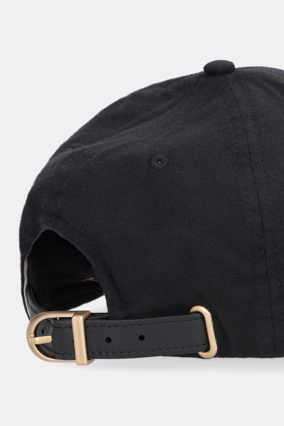 Akcesoria Tommy Hilfiger czapka z daszkiem bawełniana AM0AM13907 czarny