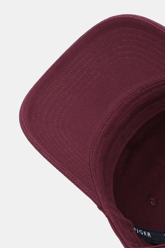 Bavlnená šiltovka Tommy Hilfiger burgundské AM0AM14045