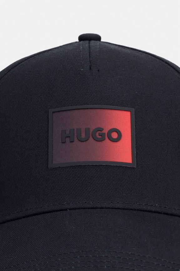 Pamučna kapa sa šiltom HUGO Jude-SL 50555756 crna SS26