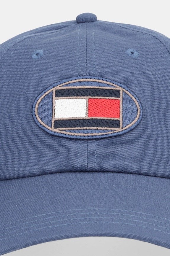 Βαμβακερό καπέλο του μπέιζμπολ Tommy Hilfiger AM0AM14071 μπλε SS26