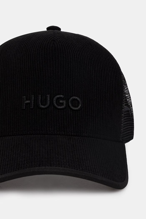 Καπέλο HUGO Marsel-Trucker-CO-PT 50555758 μαύρο SS26
