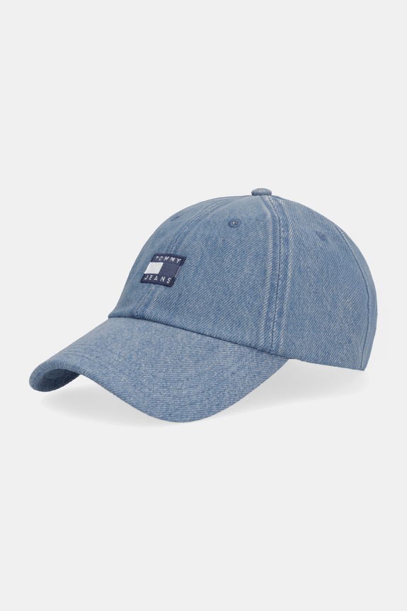 Τζιν καπέλο μπέιζμπολ Tommy Jeans βαμβάκι μπλε AM0AM13853