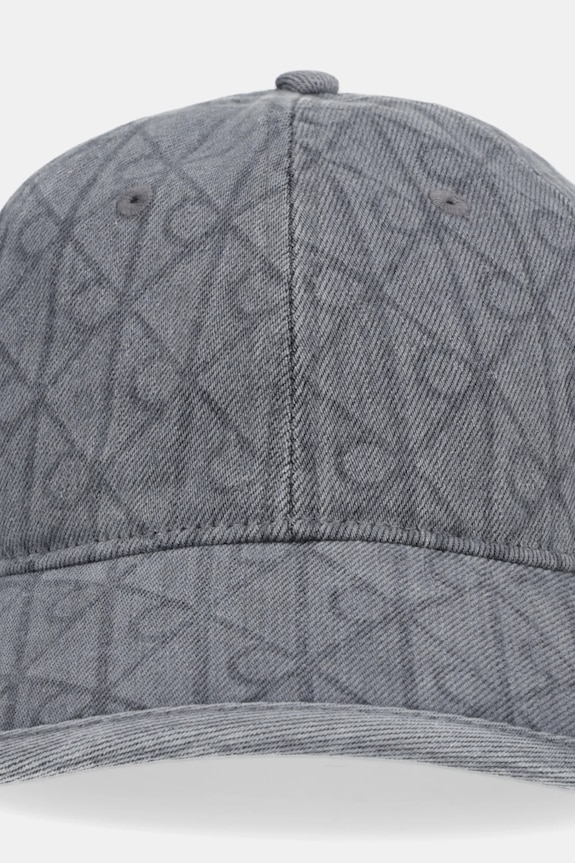 Džínsová šiltovka Calvin Klein LV04D5048G sivá SS26