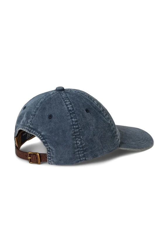 Вельветова кепка Polo Ralph Lauren 710P04334 темно-синій SS26