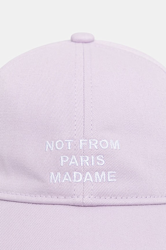 Drôle de Monsieur Slogan baseball cap cotton Men's K.CP151.CO138.LAV violet SS26