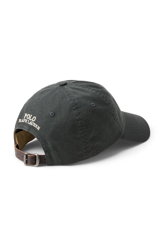 Polo Ralph Lauren czapka z daszkiem bawełniana 710P04899 brązowy SS26
