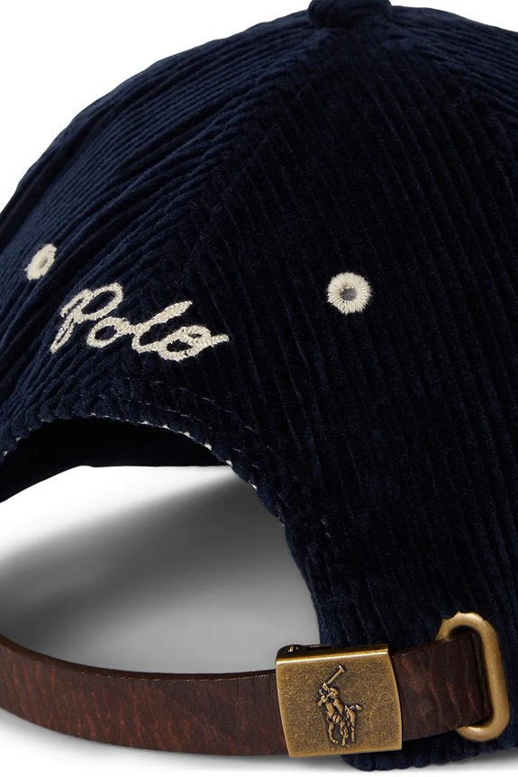 Doplnky Menčestrová baseballová čiapka Polo Ralph Lauren 710979197 tmavomodrá