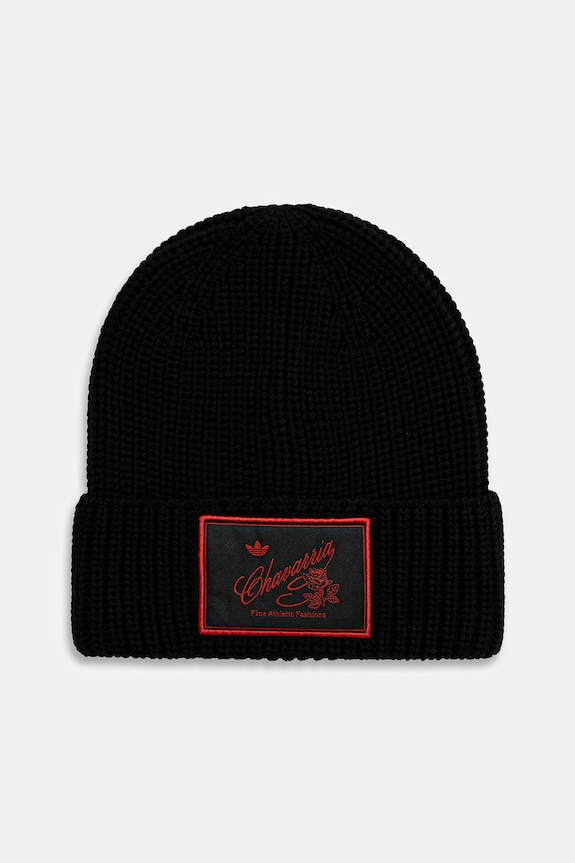 Μάλλινο σκουφί adidas Originals x Willy Chavarria Knit Beanie απλό μαύρο KR8704