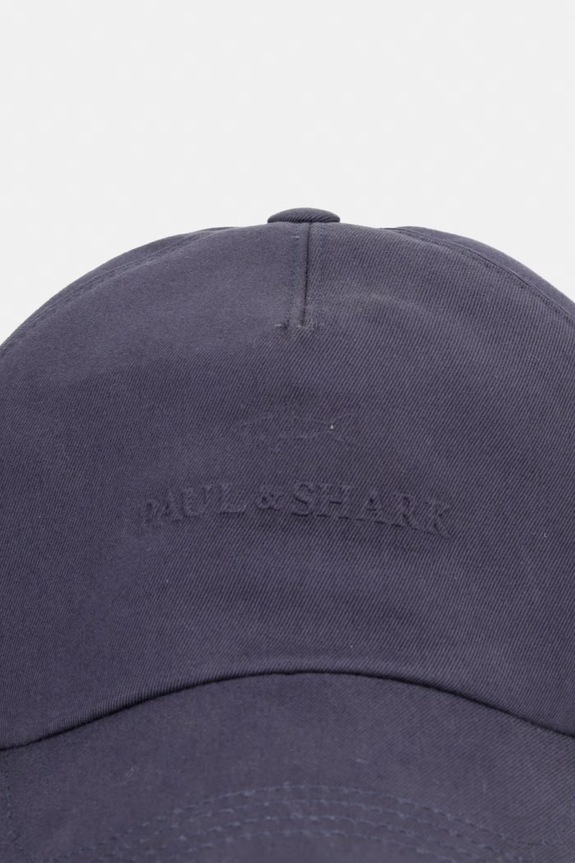 Βαμβακερό καπέλο του μπέιζμπολ Paul&Shark 26417108 σκούρο μπλε SS26