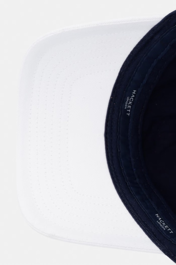 Hackett London czapka z daszkiem bawełniana biały HM0400074