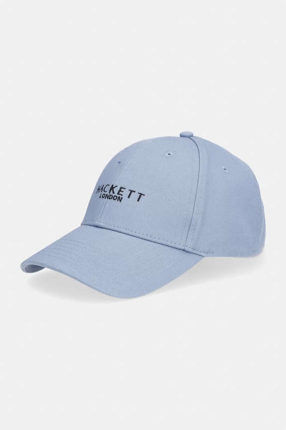Hackett London czapka z daszkiem bawełniana aplikacja niebieski HM0400074