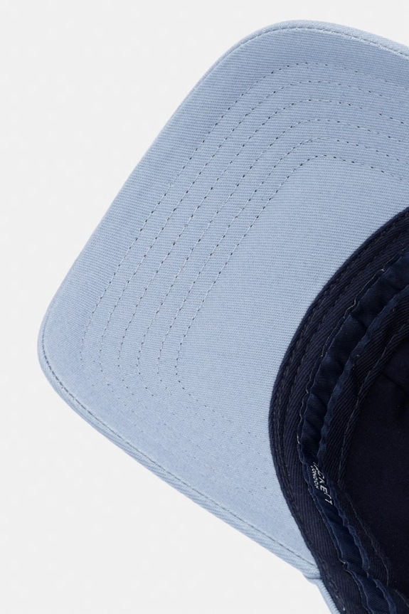 Hackett London czapka z daszkiem bawełniana niebieski HM0400074