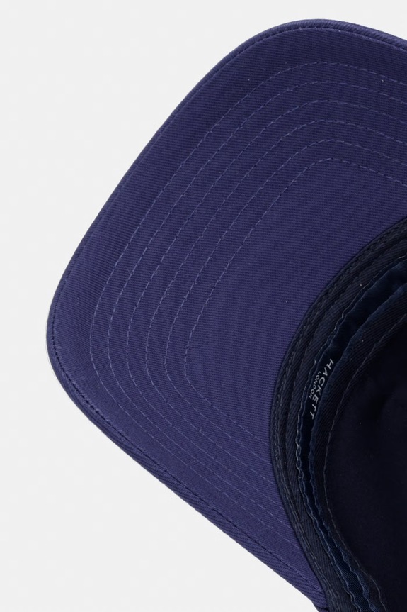 Hackett London czapka z daszkiem bawełniana granatowy HM0400074