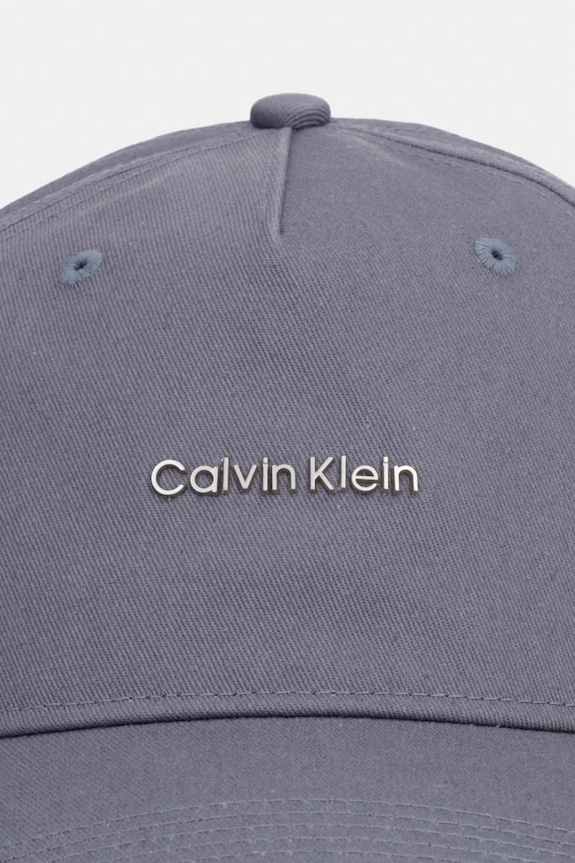 Calvin Klein czapka bejsbolówka męska bawełniana LV04D5080G niebieski SS26