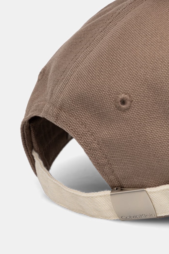 Doplnky Calvin Klein bejzbalová čiapka pánska bavlnená LV04D5089G béžová