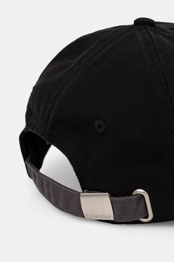 Doplnky Calvin Klein bejzbalová čiapka pánska bavlnená LV04D5089G čierna