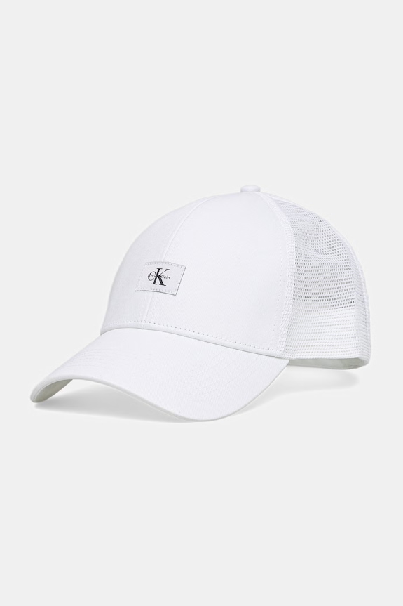 Calvin Klein czapka trucker męska biały LV04D5099G