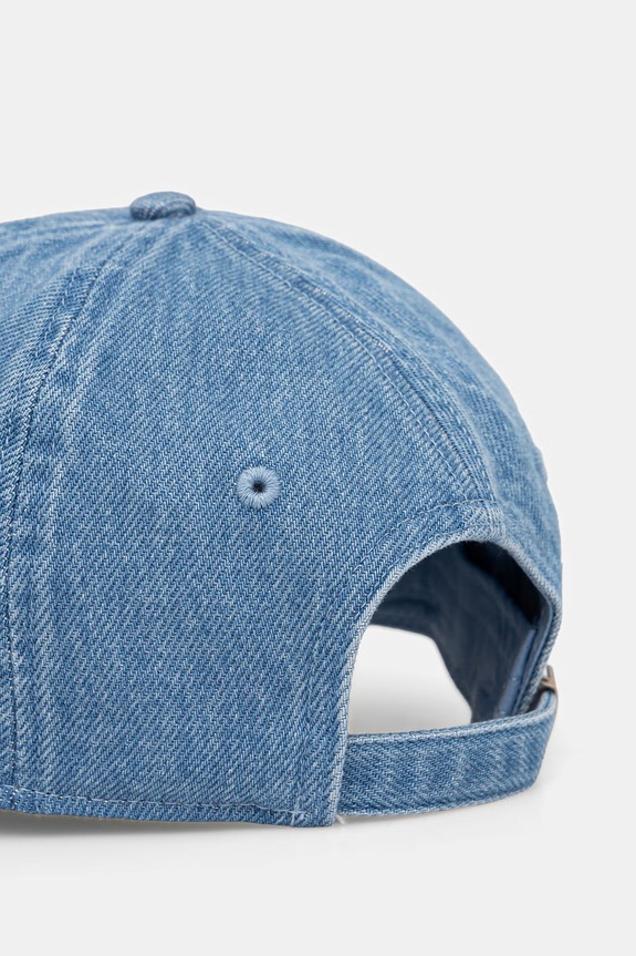 Akcesoria Calvin Klein czapka z daszkiem męska jeansowa LV04G5003G niebieski