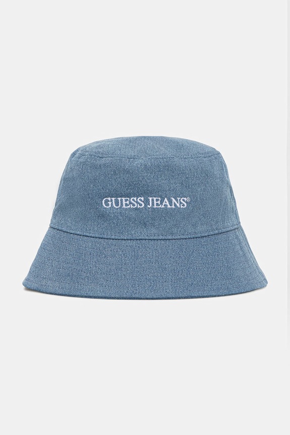 Džínsový klobúk Guess Jeans bavlna modrá M6RZ06.WF8V1