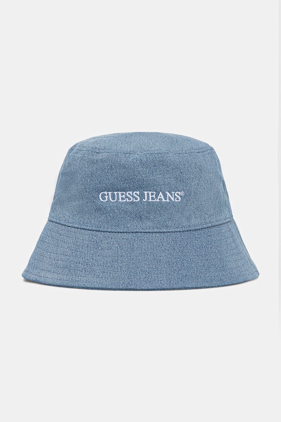 Džínsový klobúk Guess Jeans bavlna modrá M6RZ06.WF8V1