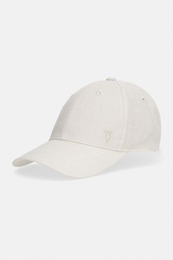 Trussardi șapcă de baseball pentru bărbați din in bej E002C000008N