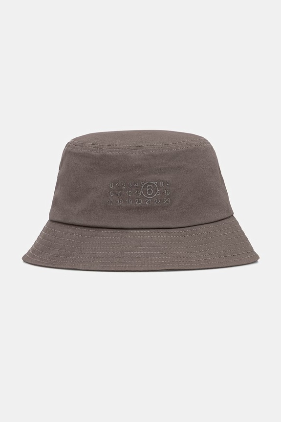 MM6 Maison Margiela kapelusz bawełniany bawełna szary SH0TC0010.M35346.810