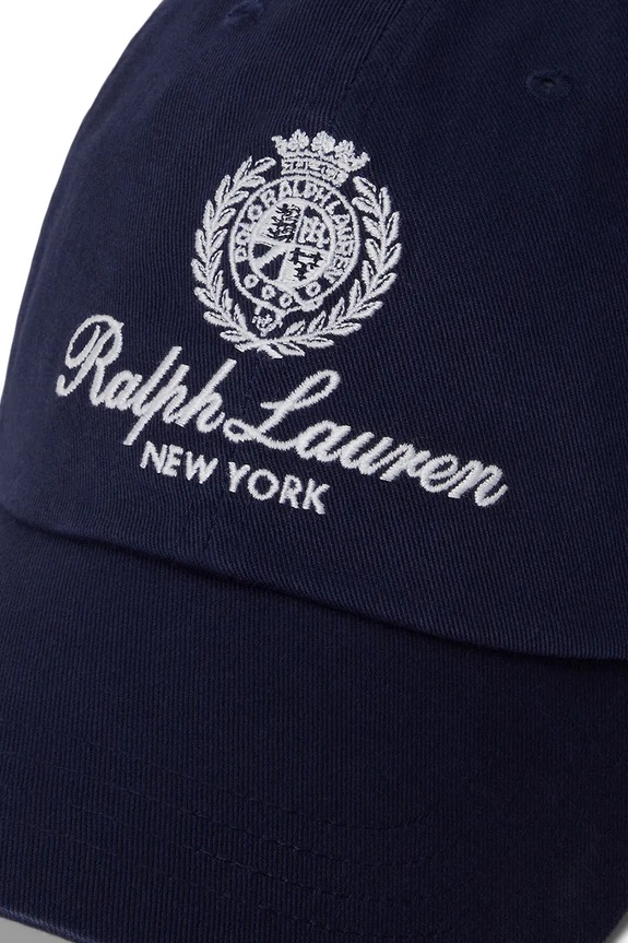 Αξεσουάρ Βαμβακερό καπέλο του μπέιζμπολ Polo Ralph Lauren 710A13274 σκούρο μπλε
