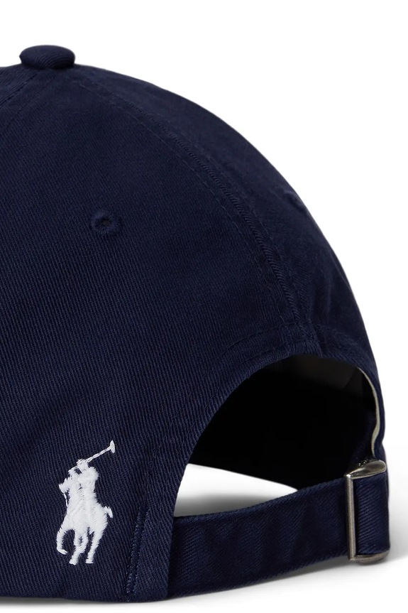 Βαμβακερό καπέλο του μπέιζμπολ Polo Ralph Lauren σκούρο μπλε 710A13274