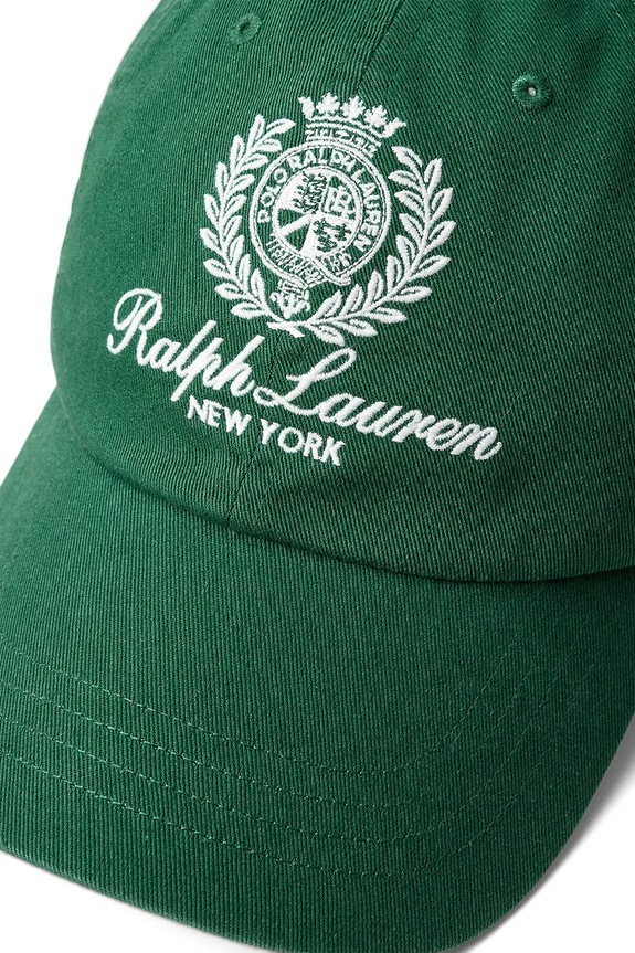Αξεσουάρ Βαμβακερό καπέλο του μπέιζμπολ Polo Ralph Lauren 710A13274 πράσινο