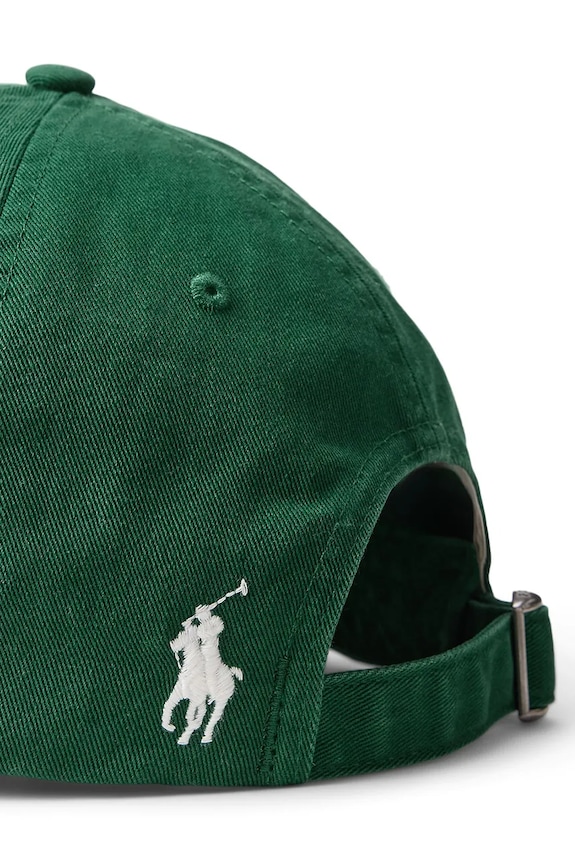 Βαμβακερό καπέλο του μπέιζμπολ Polo Ralph Lauren πράσινο 710A13274