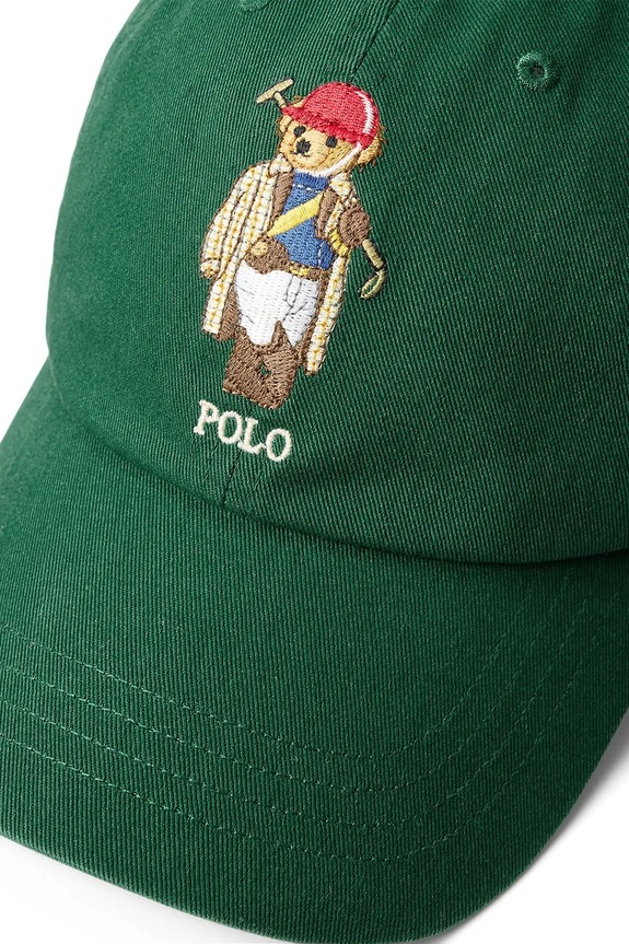Αξεσουάρ Βαμβακερό καπέλο του μπέιζμπολ Polo Ralph Lauren 710A13275 πράσινο