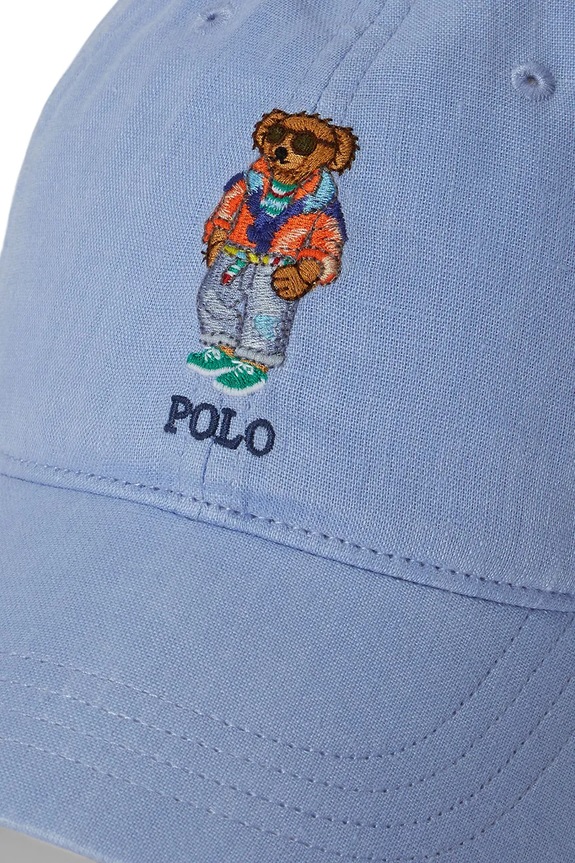 Dodaci Polo Ralph Lauren Kapa sa šiltom za muškarce lanena 710B14599 plava