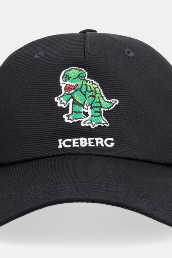 Iceberg czapka z daszkiem bawełniana 7104.6967 czarny SS26