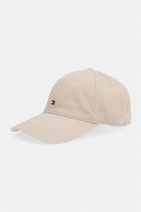 Tommy Hilfiger Șapcă pentru bărbați de bumbac bej AM0AM14099