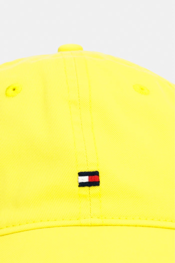 Tommy Hilfiger шапка с козирка мъжка от памук AM0AM14099 жълт SS26