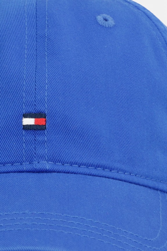 Tommy Hilfiger berretto da uomo in cotone AM0AM14099 blu SS26